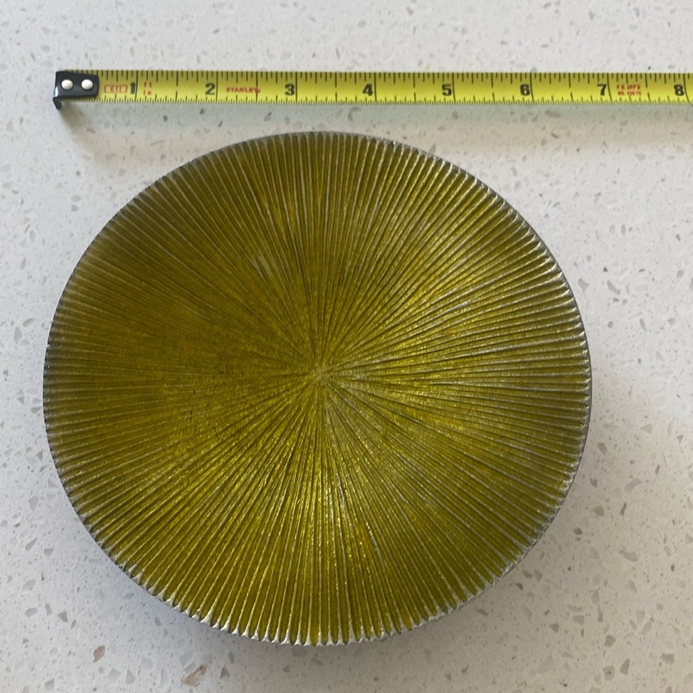 Lazy‎ Susan gold dish